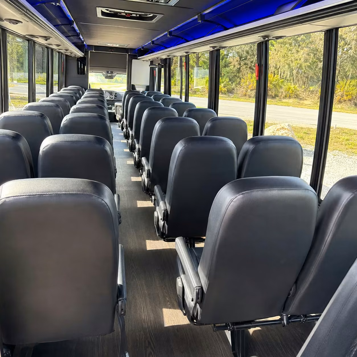 25 passenger minibus inside
