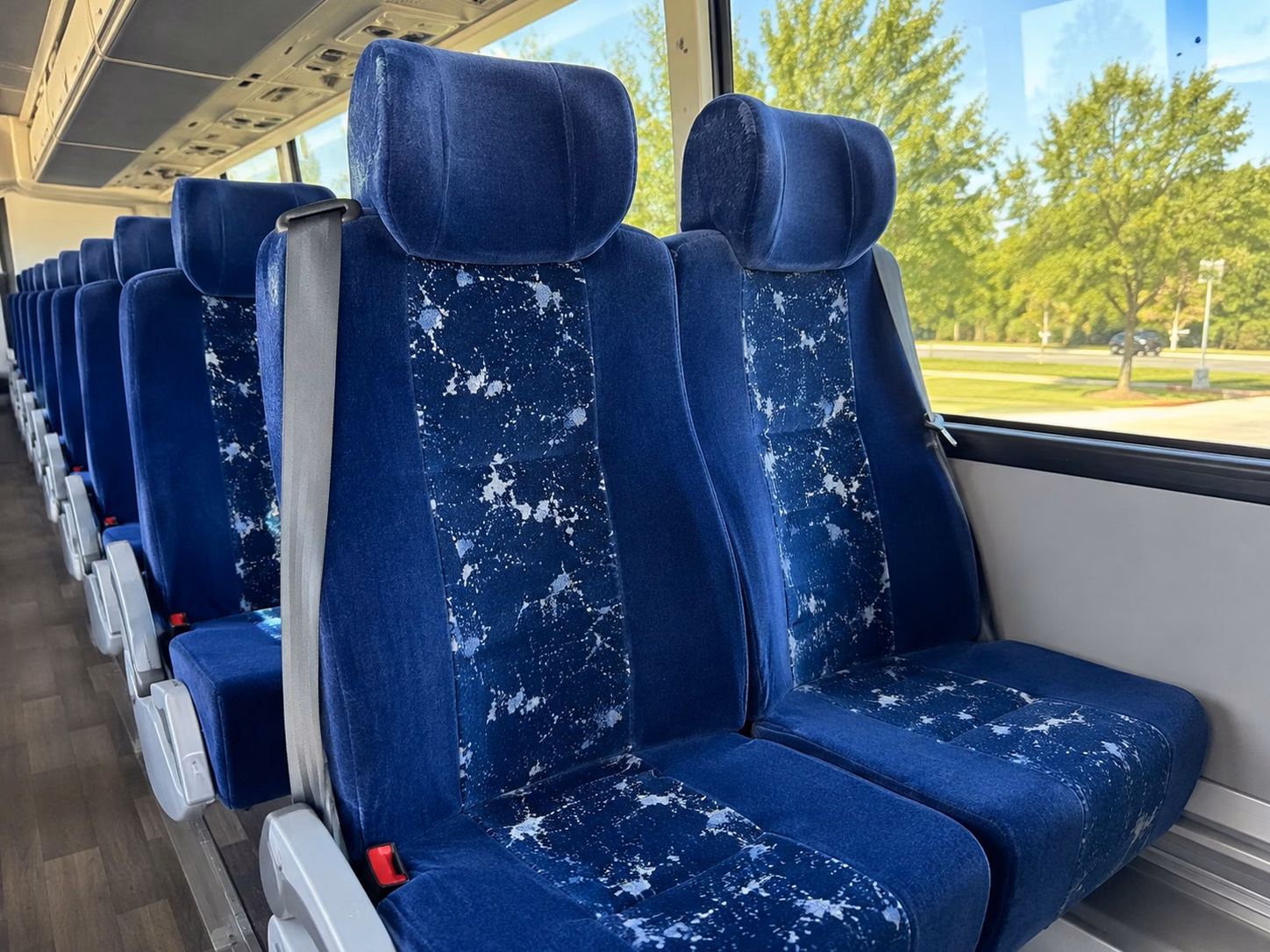 rockwall charter bus interior